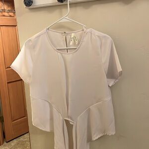 White short sleeved dress shirt